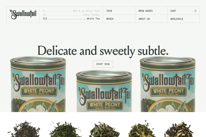 Swallowtail Tea